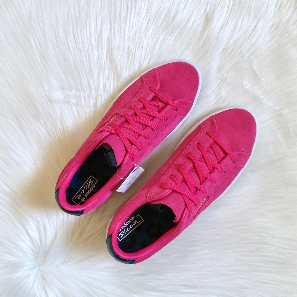 Adidas Originals Pink Suede Sleek Shoes - Picture 3 of 8